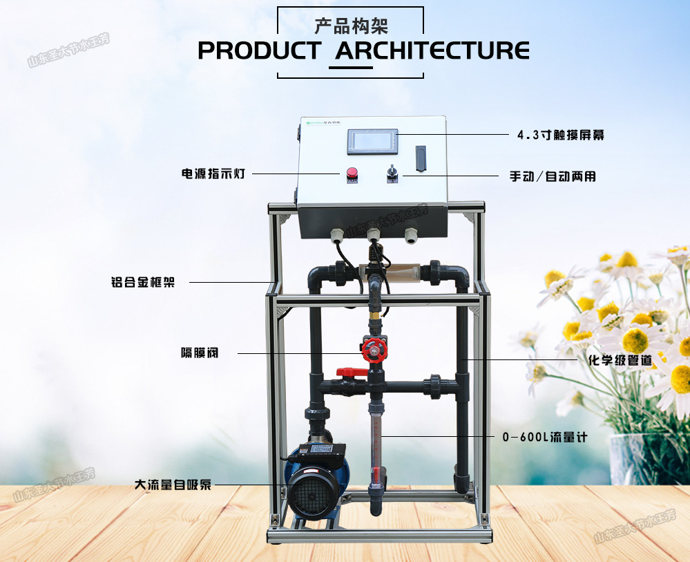 单通道水肥一体机 微喷滴灌喷灌带触摸小屏幕智能操作小型施肥机